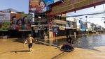Penampakan Banjir Menggenangi Kota Wisata Chiang Mai Thailand