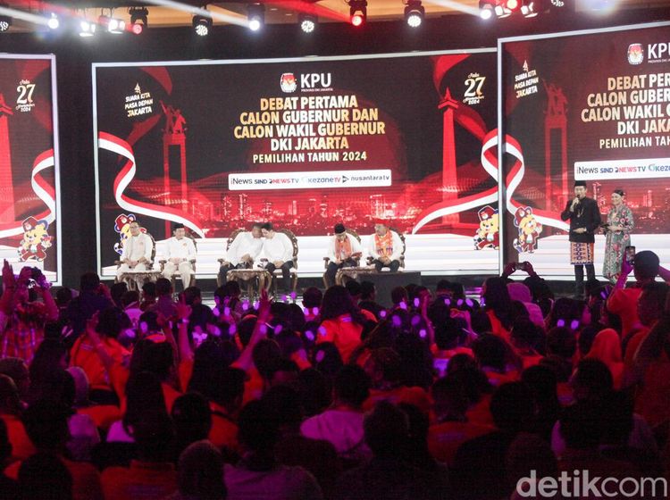 Potret Debat Perdana Pilgub Jakarta 2024 Dimulai
