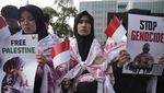 Potret Massa Aksi Bela Palestina Geruduk Kedubes AS Jakarta