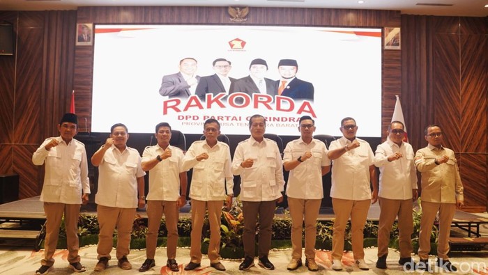 Rakorda Partai Gerindra NTB di Hotel Lombok Astoria pada Minggu (6/10/2024).
Foto: Helmy Akbar / detikBali