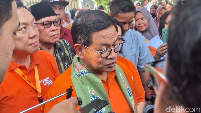Calon Gubernur Jakarta nomor urut 3 Pramono Anung.(Taufiq/detikcom)