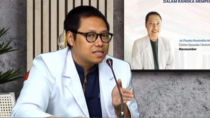 Dokter spesialis obstetri dan ginekologi dari RSUD dr. Soetomo, dr Pandu Hanindito Habibie SpOG