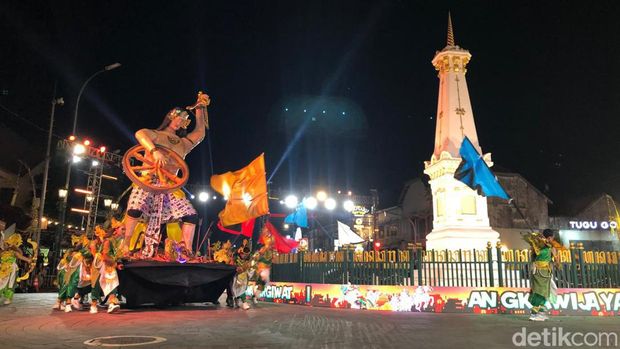 Kemeriahan gelaran WJNC #9 di Kawasan Tugu Pal Putih Jogja, Malam ini