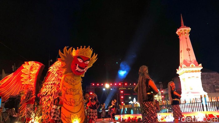 Kemeriahan gelaran WJNC #9 di Kawasan Tugu Pal Putih Jogja, Malam ini