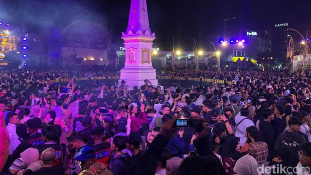 Kemeriahan gelaran WJNC #9 di Kawasan Tugu Pal Putih Jogja, Malam ini