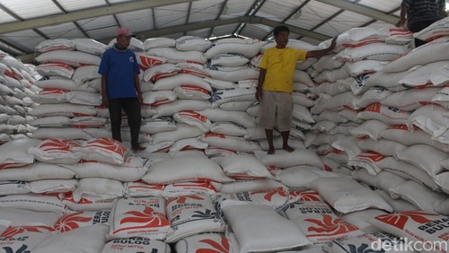 Ilustrasi - Persediaan beras di gudang Bulog Dasan Cermen, Kota Mataram, NTB, beberapa waktu lalu. (Foto: Nathea Citra/detikBali)