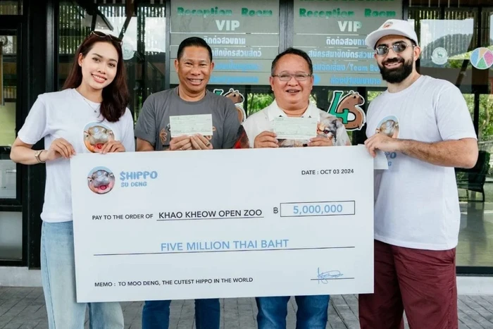 Jutawan Dubai sumbang 5 juta Baht untuk Moo Deng