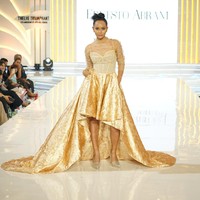 Ernesto menggunakan bahan seperti satin,organza dan chiffon, yang memberi sentuhan mewah.  Foto: Dok. Lippo Mall Kemang