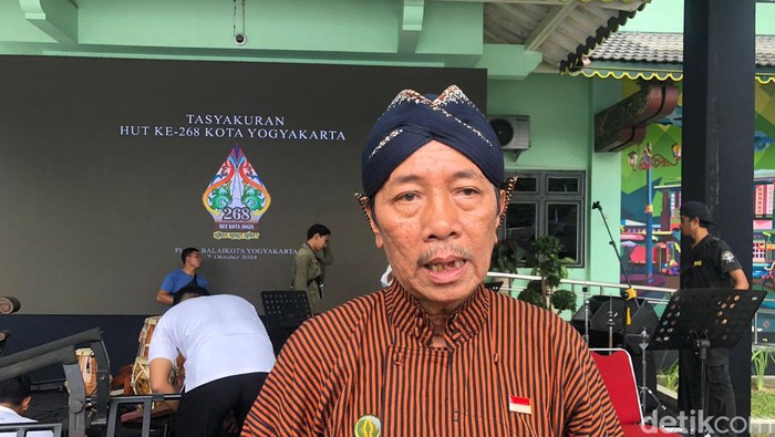 Pj Wali Kota Jogja Sugeng Purwanto saat ditemui wartawan di Balai Kota Jogja, Senin (7/10).
