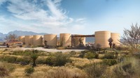 Bangunan cetak 3D yang dirancang oleh firma Bjarke Ingels Group akan menggabungkan kubah, lengkungan, kubah, dan dinding parabola, atau lengkung – fitur arsitektur yang biasanya terlalu mahal untuk ditiru dalam skala besar dengan konstruksi tradisional, menurut Lambert. ICON via Reuters