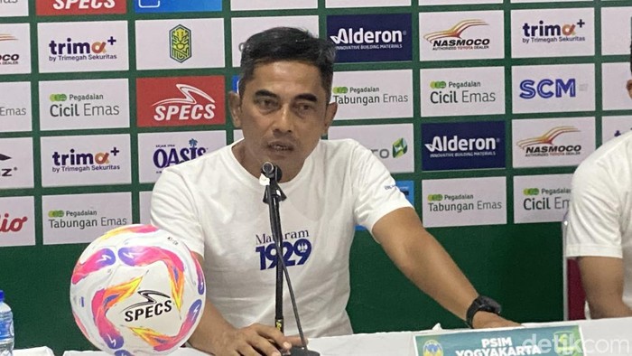 Jumpa pers PSIM Jogja usai menghadapi Nusantara United, Senin (7/10/2024).