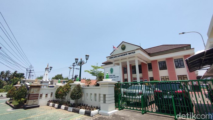 Suasana di gedung PN Wates, Kulon Progo, Senin (7/10/2024).