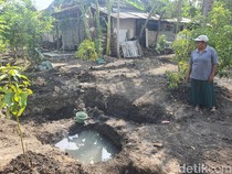 Heboh Sumber Air Muncul dari Rekahan Tanah di Gunungkidul Saat Kemarau