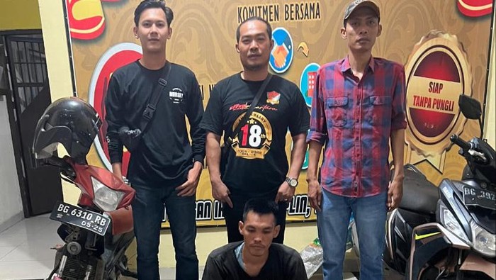 Tampang pelaku pencuri pipa Pertamina di Prabumulih