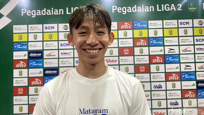 Winger PSIM Jogja, Arlyansyah Abdulmanan di Stadion Kebo Giro, Boyolali, Senin (7/10/2024).