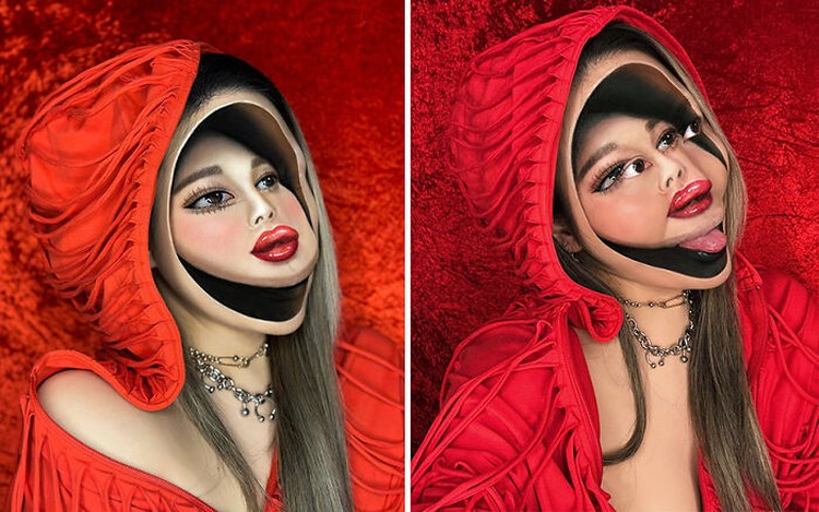 15 Makeup Ilusi yang Harus Dilihat Dua Kali Baru Ngeh Makeup dari seniman Mimi Choi benar-benar mind blowing. Pantas saja followers-nya di Instagram sudah mencapai dua juta.