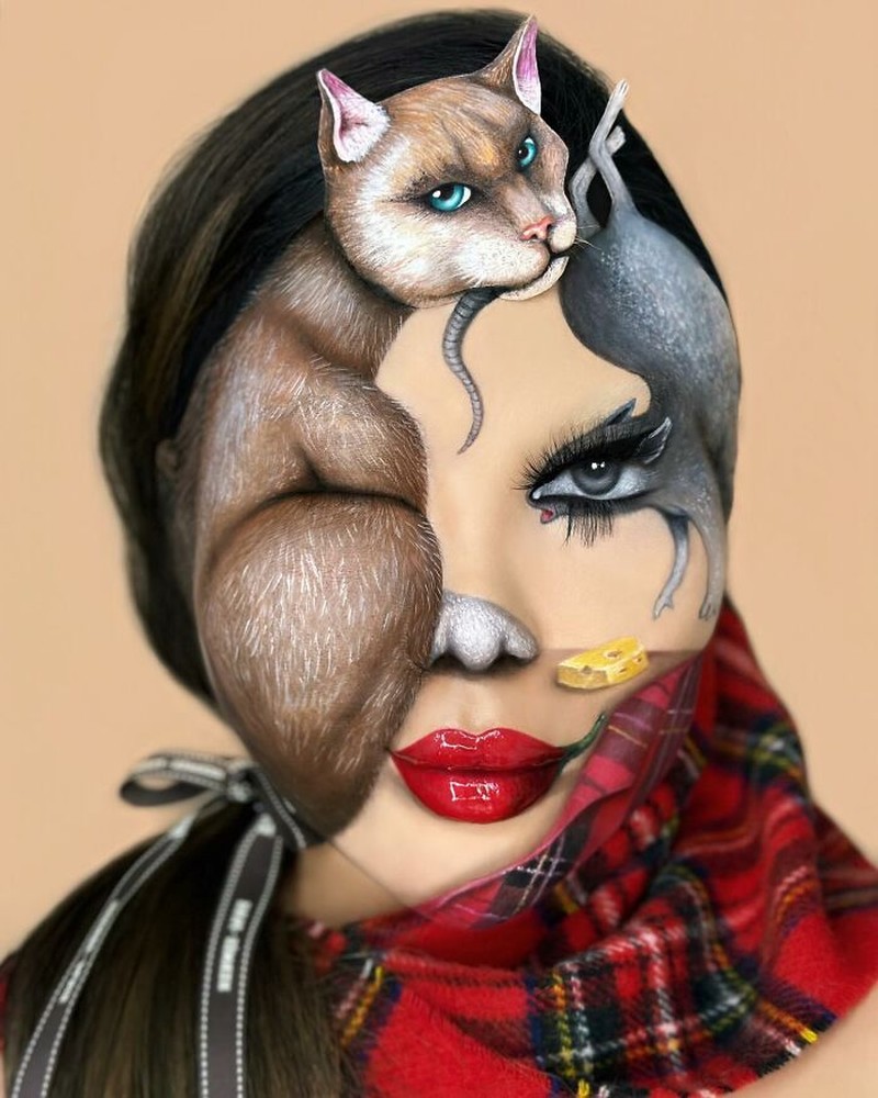 Makeup dari seniman Mimi Choi benar-benar mind blowing. Pantas saja followers-nya di Instagram sudah mencapai dua juta.