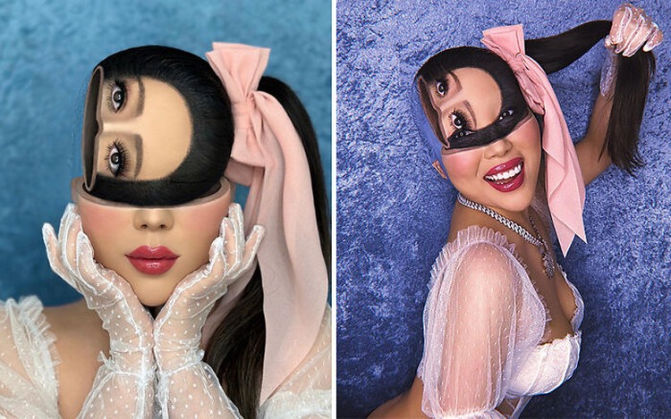 15 Makeup Ilusi yang Harus Dilihat Dua Kali Baru Ngeh Makeup dari seniman Mimi Choi benar-benar mind blowing. Pantas saja followers-nya di Instagram sudah mencapai dua juta.