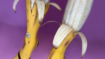 Kakinya jadi pisang. Foto: Instagram/mimles