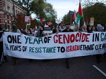 Aksi Warga Dunia Peringati 1 Tahun Genosida di Gaza