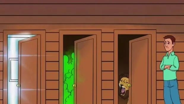 Kalau kamu ngaku punya IQ yang tinggi, coba selesaikan tes yang menjebak ini dalam 11 detik. Pintu mana yang paling aman untuk Herman keluar dari ruangan?