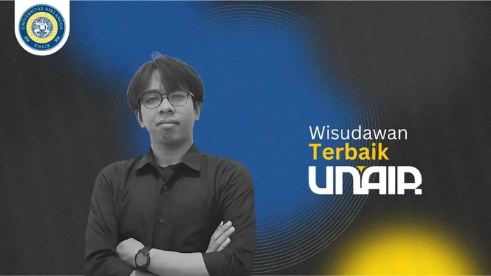 Bagaskara Fatchurahman, wisudawan terbaik Fakultas Vokasi Universitas Airlangga (Unair)