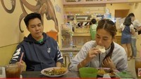 Ketika Paula sedang hamil, Baim rela menemani Paula terbang ke Surabaya karena Paula ngidam makan disana. Foto: Instagram