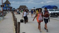 Peringatan badai telah dikeluarkan untuk beberapa bagian negara bagian Yucatan Meksiko. (REUTERS/Paola Chiomante)
