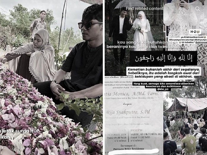 Beredar kisah calon pengantin pria meninggal dunia sebelum akad nikah, viral di media social.