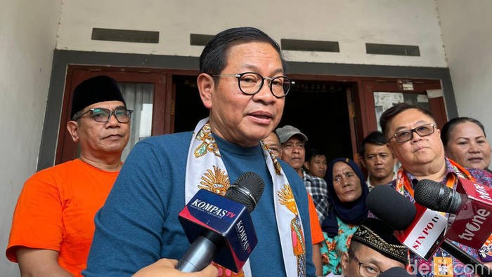Cagub Jakarta nomor urut 3 Pramono Anung (Kurniawan F/detikcom)