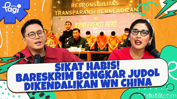 Detik Pagi edisi Rabu, 9 Oktober 2024 membahas Sikat Habis! Bareskrim Bongkar Judol Dikendalikan WN China