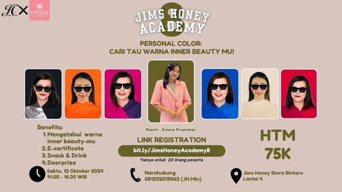 Jims Honey ACADEMY BATCH 8 Personal Color