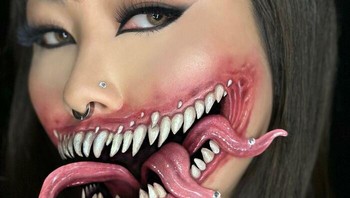 Mimi dikenal karena seni tata rias ilusinya yang membuat Anda melakukan pengambilan ganda, mencoba mencari tahu bagaimana dia mencapai efeknya. Foto: Instagram/@mimles