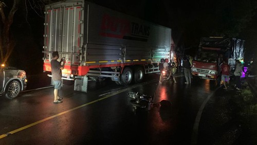 TKP kecelakaan maut di Jalan Denpasar-Gilimanuk, Senin (7/10/2024) malam. (Satlantas Polres Tabanan)