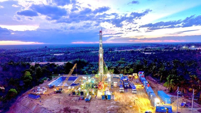 Kegiatan Drilling di salah satu lapangan Utara di Wilayah Kerja Rokan - PHR (Dok PHR)