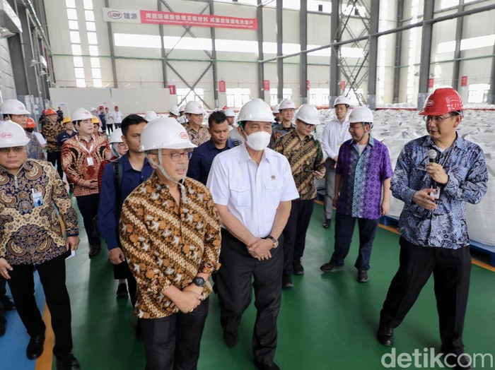 Menko Marives Luhut B Pandjaitan saat meninjau pabrik PT LBM Energi Baru Indonesia di Kawasan Ekonomi Khusus (KEK) Kabupaten Kendal, Selasa (8/10/2024).



Credit 

Saktyo Dimas R