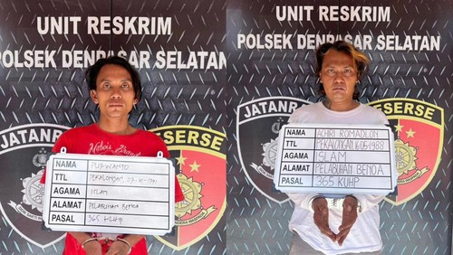 Pelaku penganiyaan karyawan garmen di Denpasar. (Dok. Polresta Denpasar)