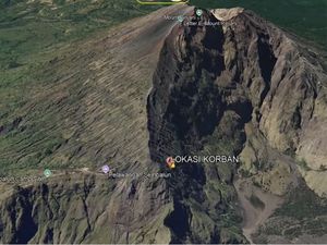Pendaki Jakarta Jatuh ke Jurang Gunung Rinjani Ditemukan Tewas
