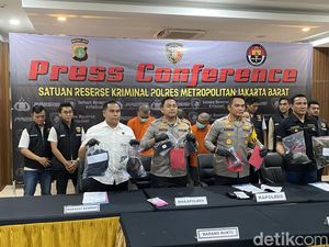 Polisi Bekuk 5 Begal Todong Airsoft Gun hingga Rampas Tas Ojol di Jakbar