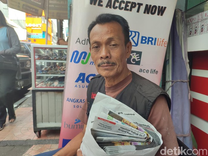 Suwarno (56) seorang loper di Kota Bandung.