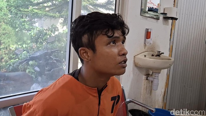 Tampang pelaku Ferdian Pranata (19) yang menikam sopir truk asal Lampung