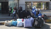 Warga Suriah yang tinggal di Lebanon kembali ke negaranya karena permusuhan yang sedang berlangsung antara Hizbullah dan pasukan Israel.  