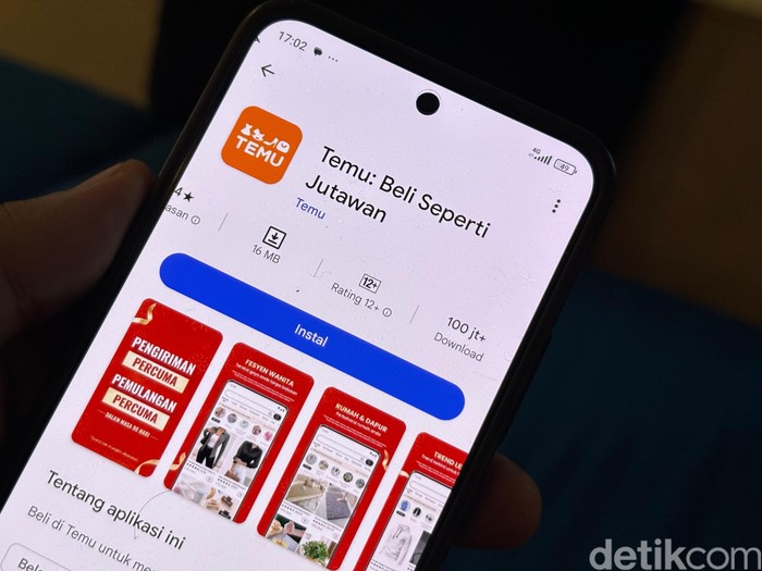Aplikasi Temu asal China