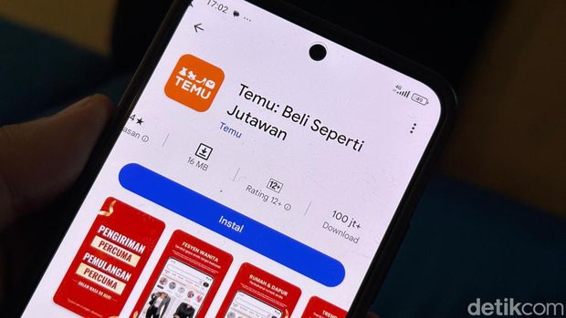 Aplikasi Temu asal China