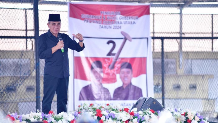 Edy Rahmayadi saat berkampanye di Kabupaten Langkat,, Sumut. (Dok. Istimewa)