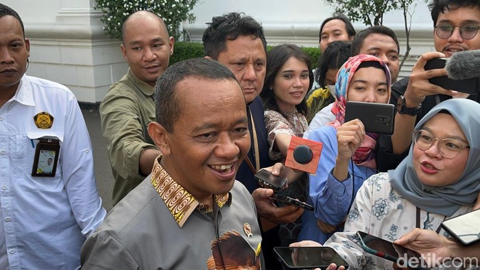 Ketum Golkar Bahlil Lahadalia di Istana Kepresidenan Jakarta