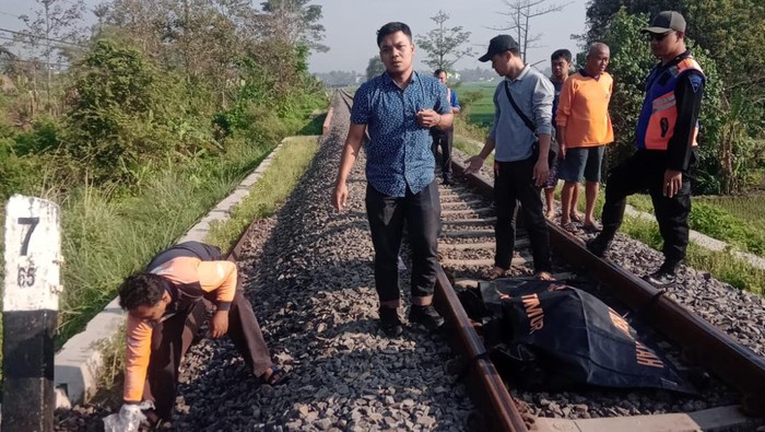 Lokasi pria Malang tertabrak kereta