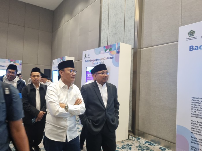 Menteri Agama Republik Indonesia Yaqut Cholil Qoumas menghadiri Religion Fest di JIEXPO Kemayoran Jakarta.