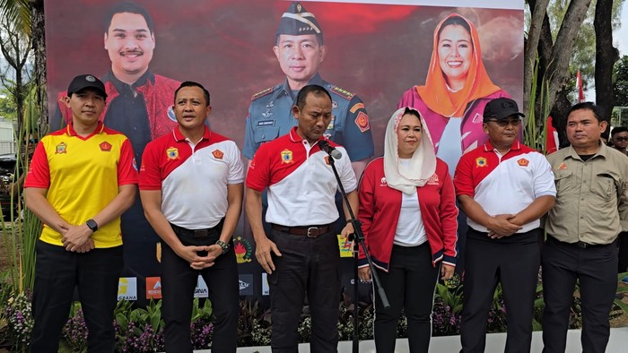 Pembukan lomba panjat tebing, Piala Panglima TNI (Rumondang Naibaho/detikcom)
