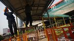 Potret Peremajaan JPO Kuningan Madya Aini Jakarta